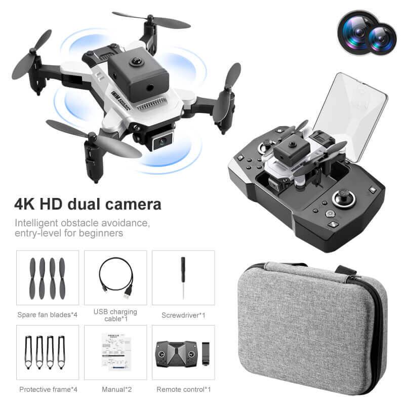 Cost-effective and Most worthwhile KY912 Mini Drone Four-Sided Obstacle Avoidance 4K High-Definition Camera Air Pressure Fixed Height Professional Folding Quadcopter - XGODY 