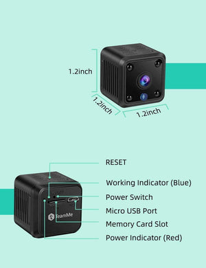 Cost-effective and Most worthwhile Mini Camera 360° Wireless HD Surveillance Camera with Battery, Motion Detection | XGODY MC61 - XGODY 