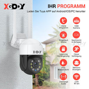 Cost-effective and Most worthwhile Outdoor IP66 Weatherproof Spotlight Security Camera with 2-Way Audio, Detection | QX60 - XGODY 