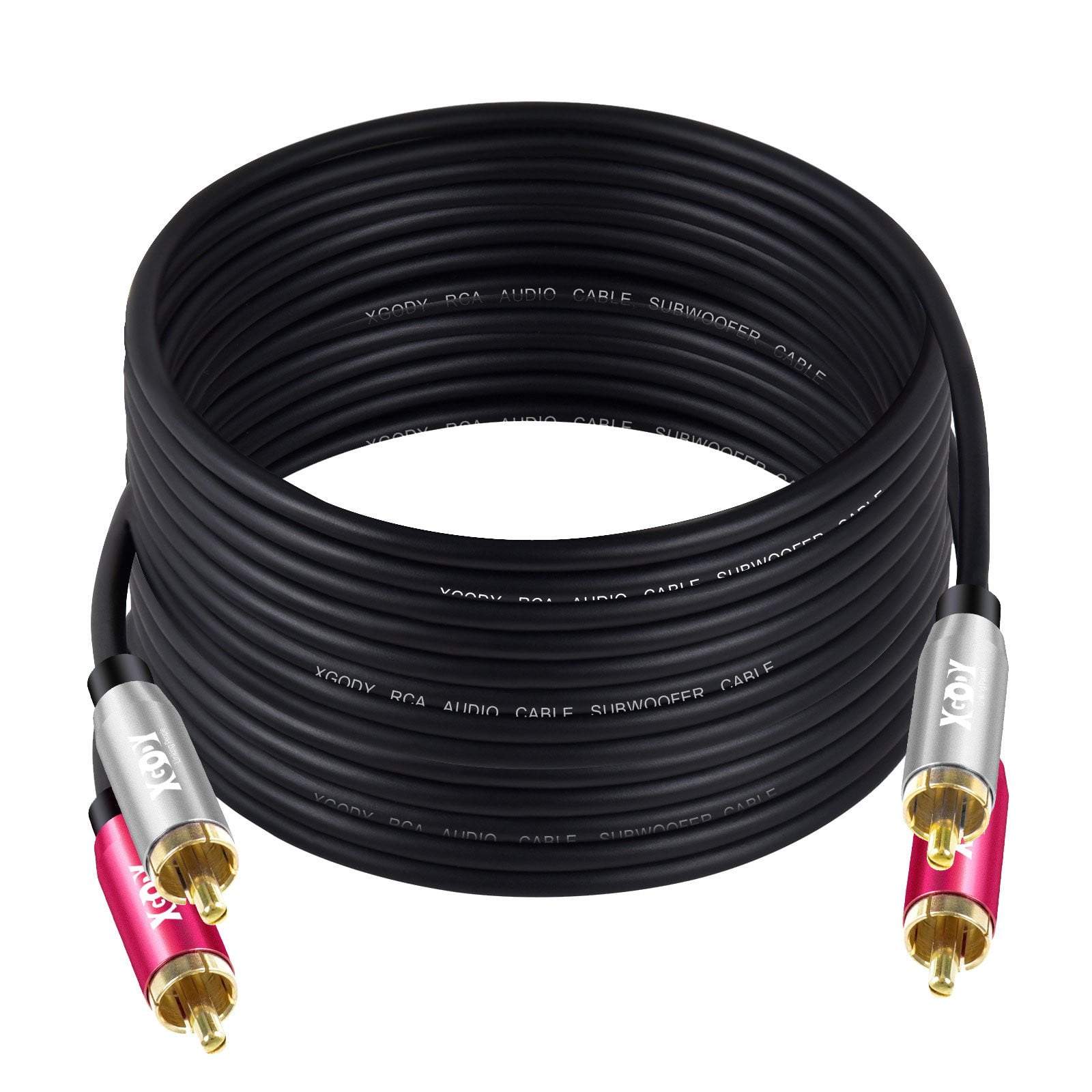 Cost-effective and Most worthwhile RCA Cable 1.2m/2.4m/4.6m long - XGODY 