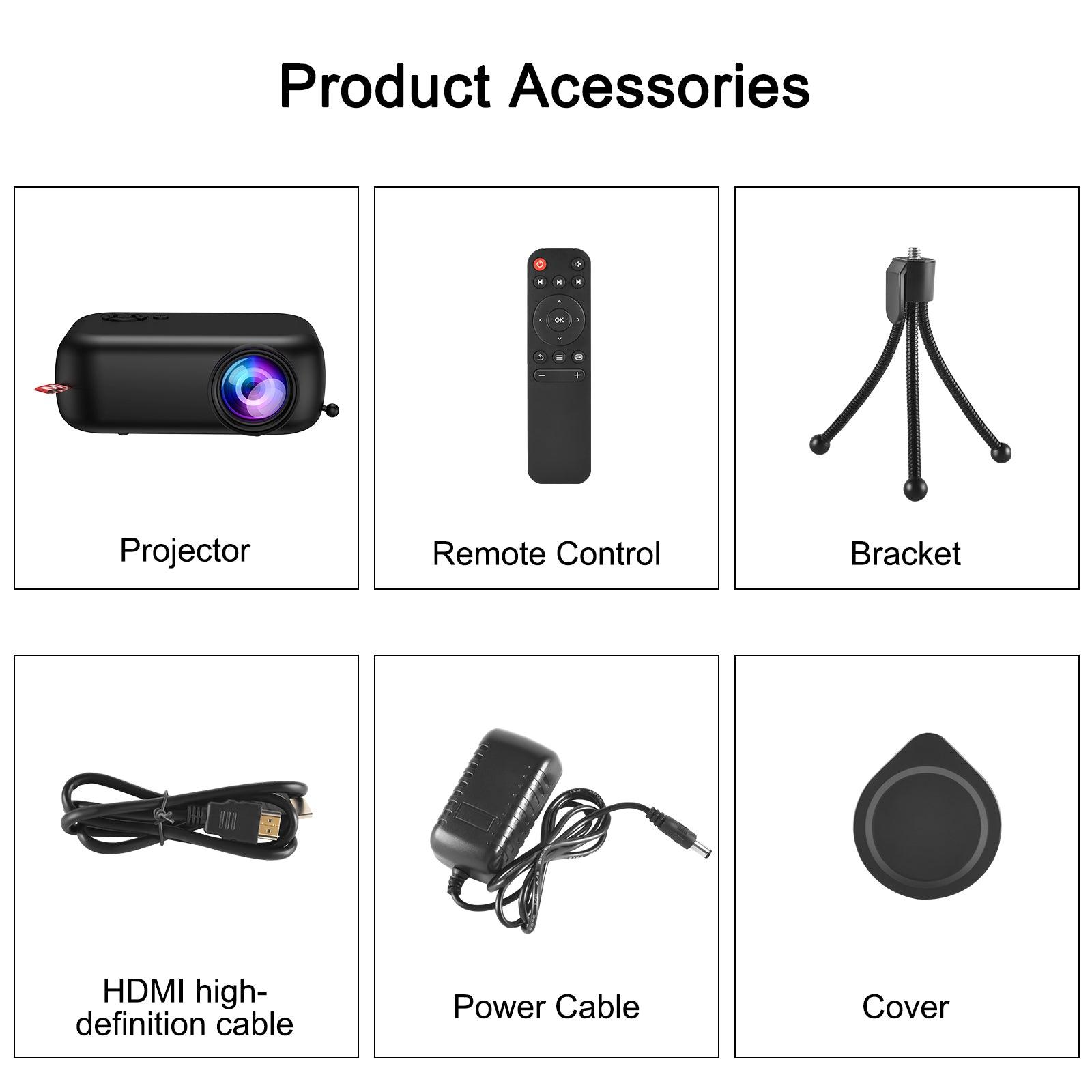 Cost-effective and Most worthwhile XGODY 1080P Multi-devio Connection Small Projector For Home Theater,  HIFI Built-In 3W Speaker - XGODY 