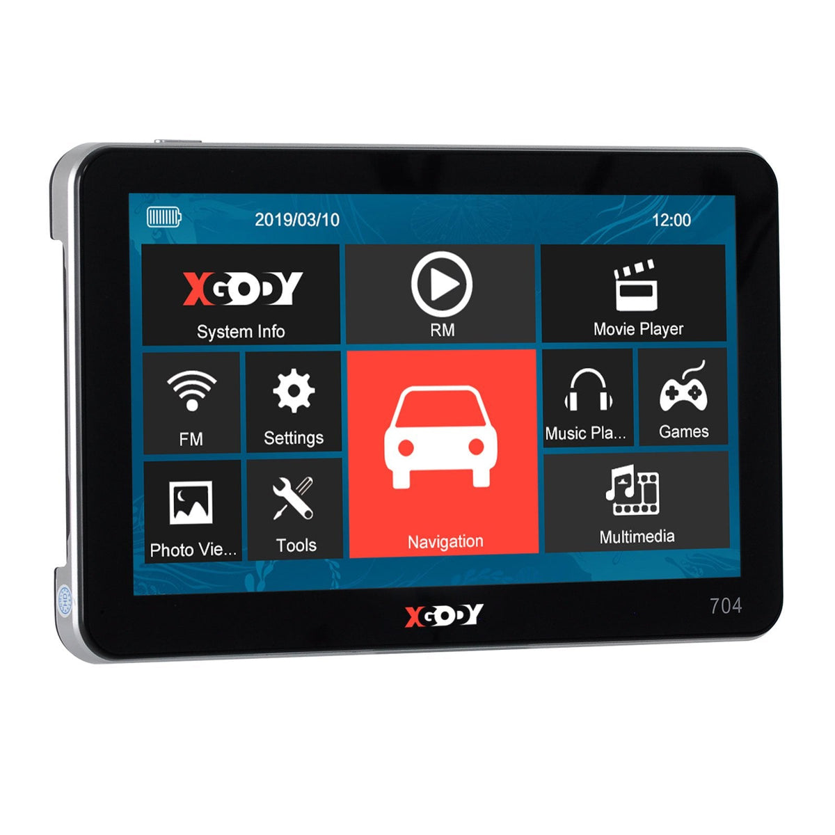 Navitech Funda de transporte GPS rígida negra compatible con Xgody Navitech Funda de transporte GPS rígida negra compatible con Xgody