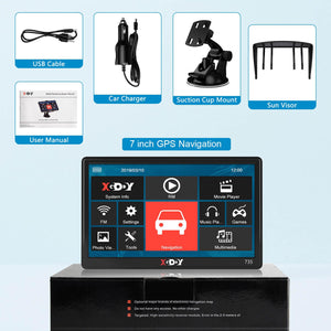 Cost-effective and Most worthwhile XGODY 735 GPS Navigation System For Car Truck Drivers With Voice Guidance and Speed Camera Warning - XGODY 