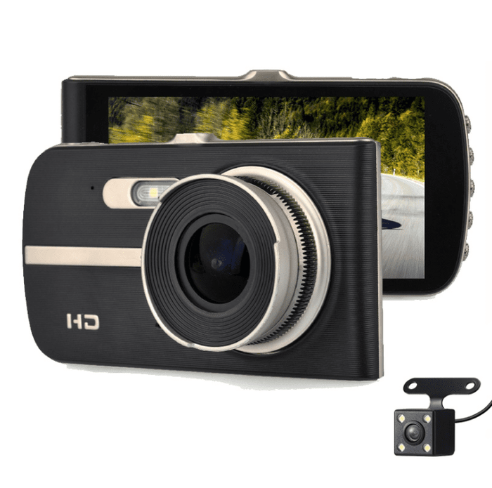 XGODY 802S HD Loop Recording Dual Dash Cam Rear View Mirror