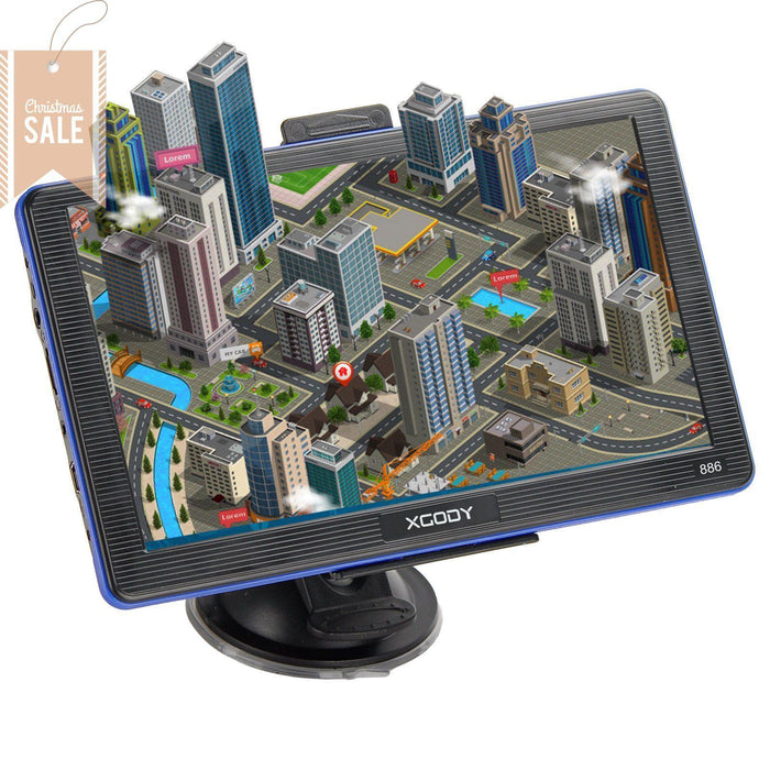XGODY 886BT 7" Sat Nav GPS Navigator 3D with Bluetooth Safe-Call