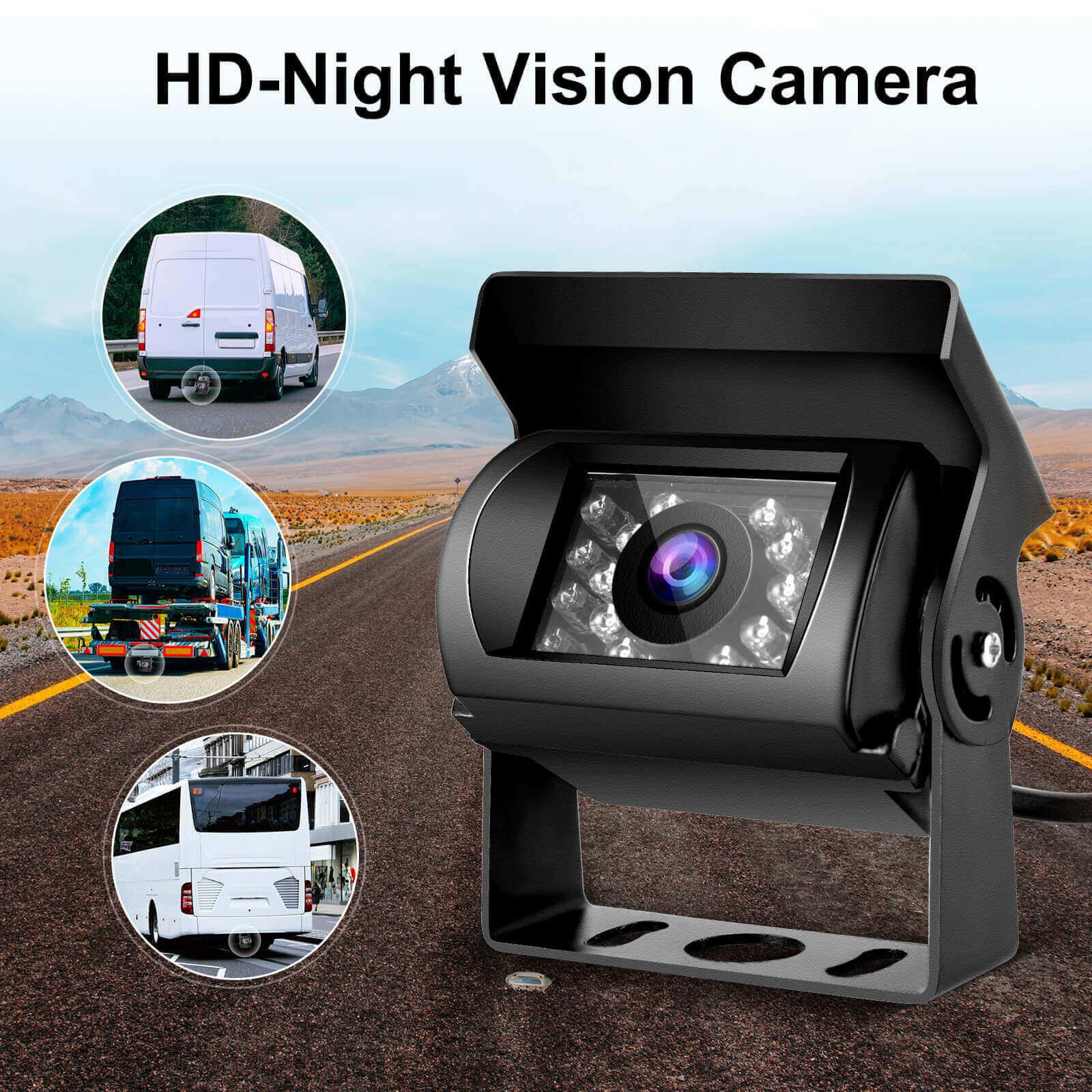 Cost-effective and Most worthwhile XGODY Back Up Camera For Truck, RV, Bus, lorry, large vehicle, 20m / 66ft HD Reverse Camera With Night Vision, Waterproof - XGODY 
