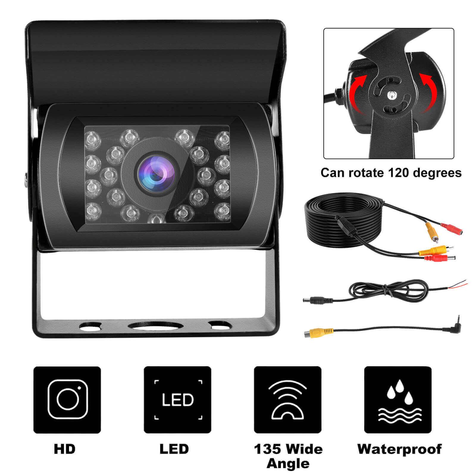 Cost-effective and Most worthwhile XGODY Back Up Camera For Truck, RV, Bus, lorry, large vehicle, 20m / 66ft HD Reverse Camera With Night Vision, Waterproof - XGODY 