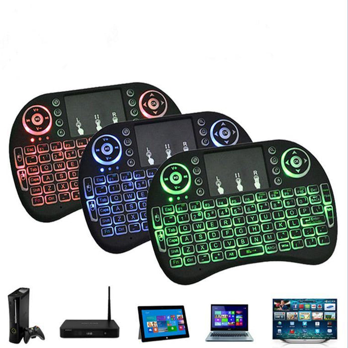 XGODY Mini Wireless Backlit Keyboard I8 with Touchpad Air Mouse