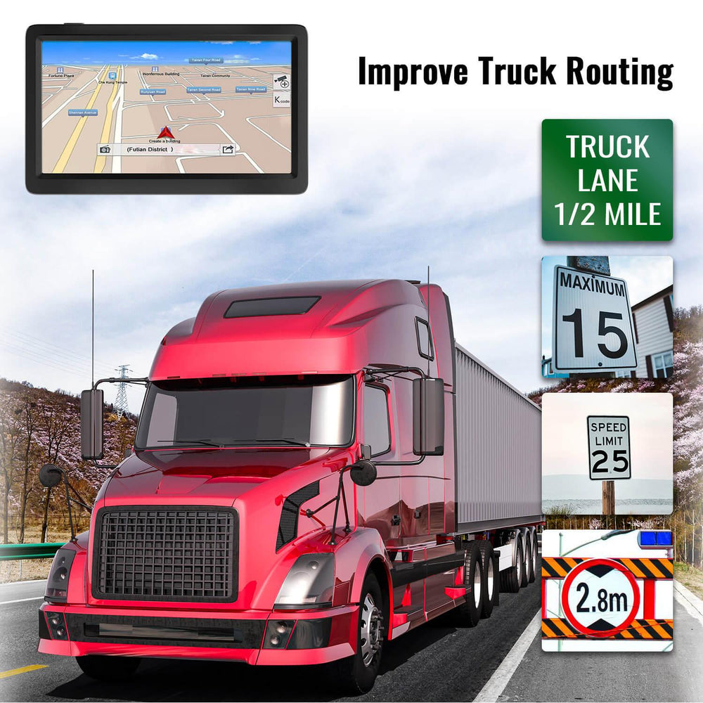 XGODY ODM Truck Sat Nat | X8 HD 9 Inch Touch Screen GPS For Pro Traile