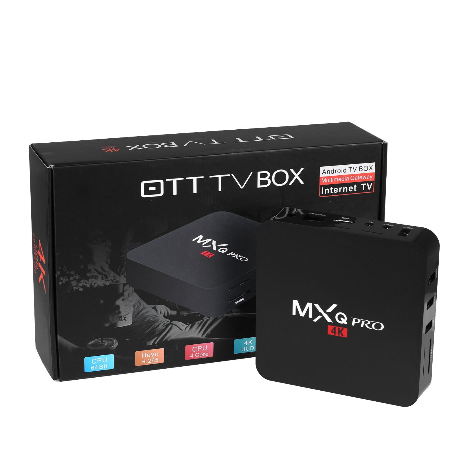Conversor Smart Tv Box MXQ 4k Pro Android 10 4GB - 64gb - Quad Core