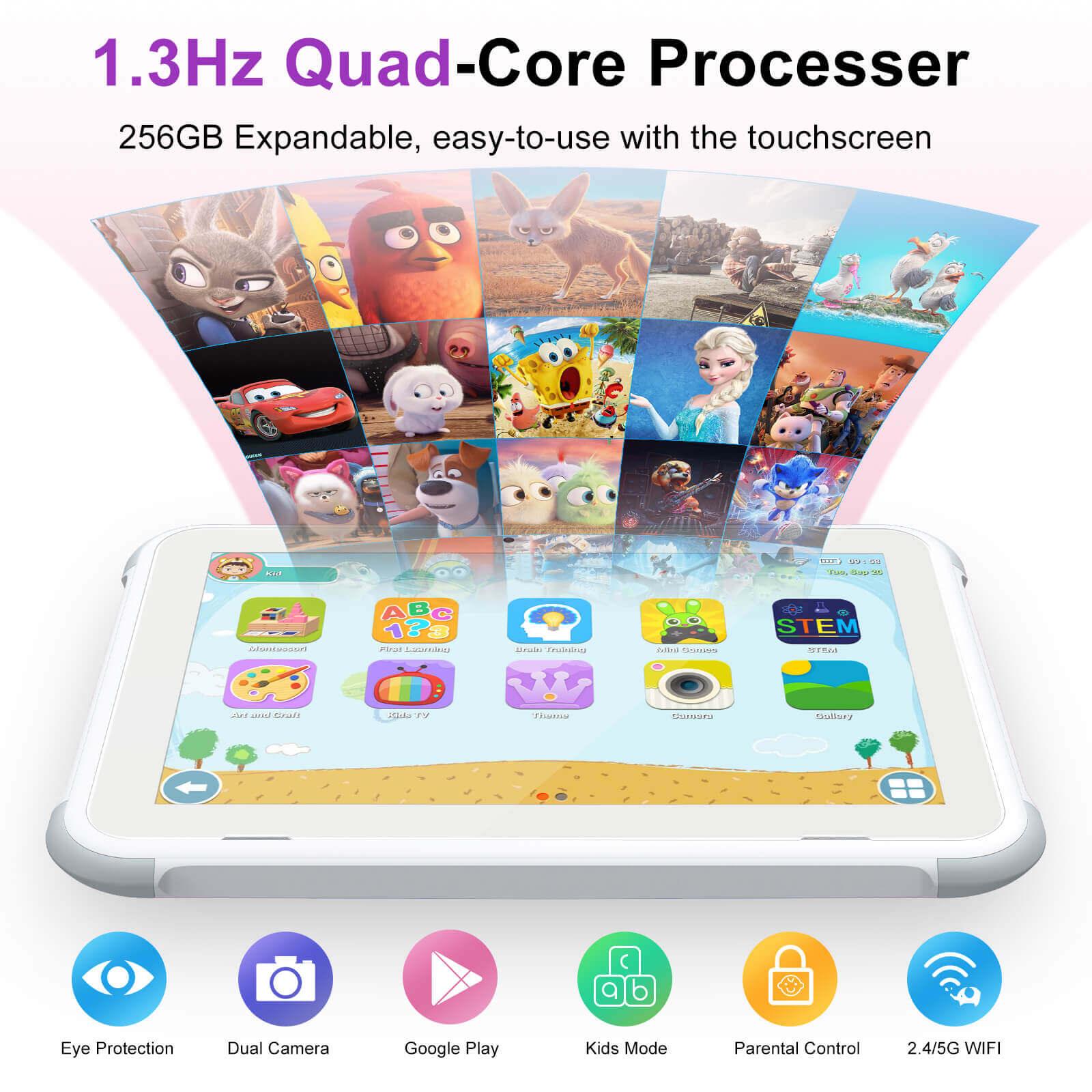 Cost-effective and Most worthwhile XGODY P30 Dual SIM 4G 1.3Hz Quad Core Processer 8 Inch HD Screen Tablet For Kids - XGODY 
