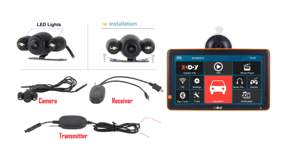 Cost-effective and Most worthwhile XGODY X5 BT/F 9'' GPS Navigation Bluetooth Camera - XGODY 
